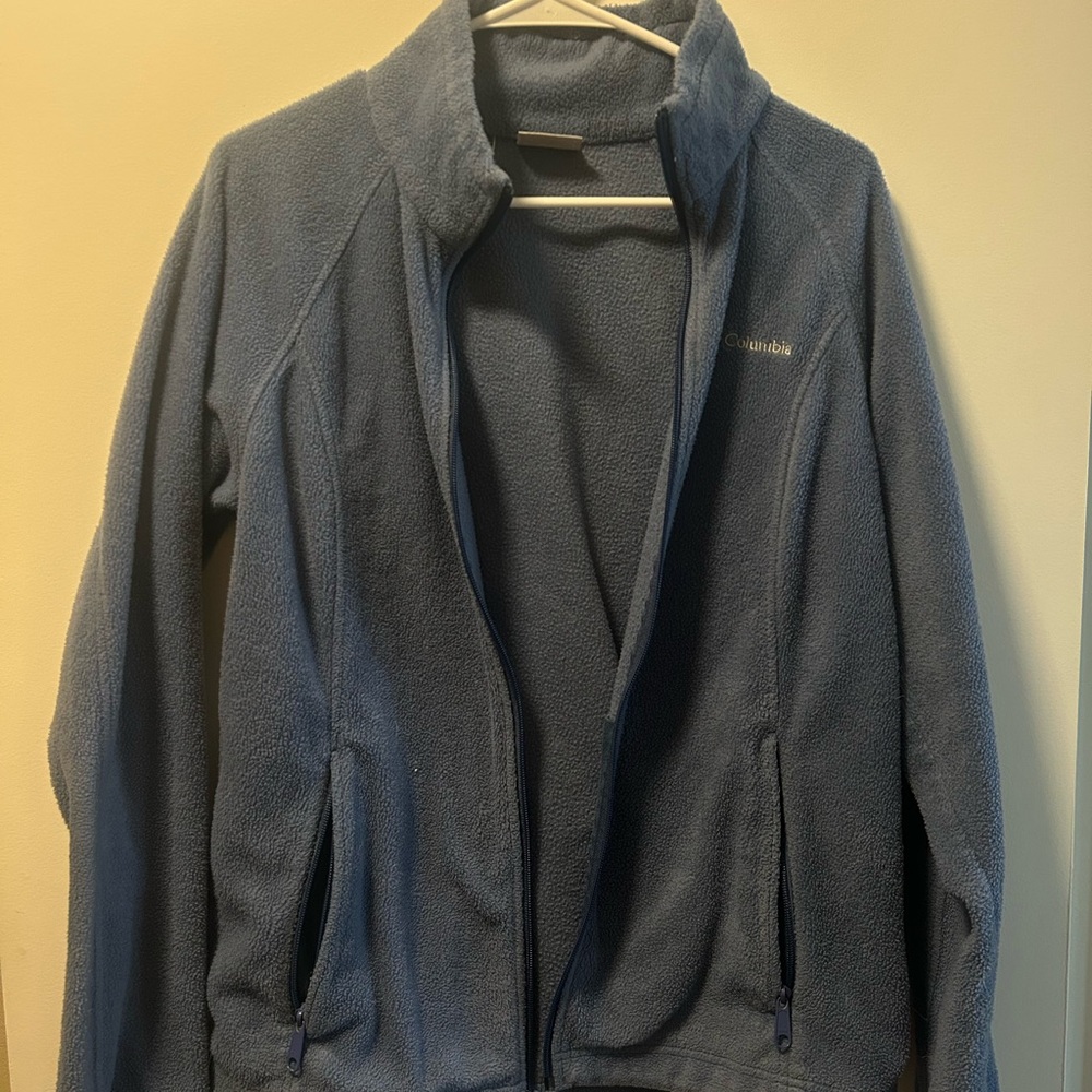 Columbia Men's Zip-Up Blue Sweater